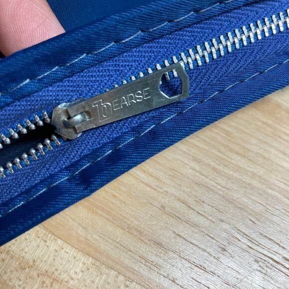 Olympic  Airways Vintage Royal Blue Vinyl Garment Bag. Pre-Owned - Picture 6 of 11